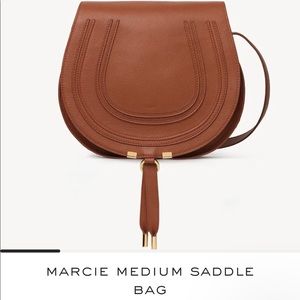 Chloé Medium Marcie Saddle bag Tan in like new condition 100% Authentic